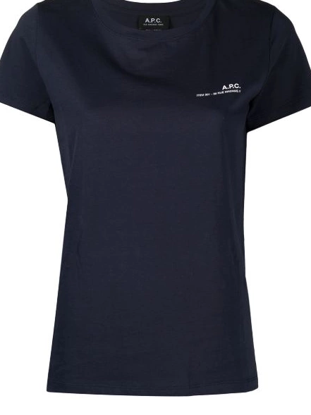 logo-print t-shirt Women cotton A.P.C. 0422